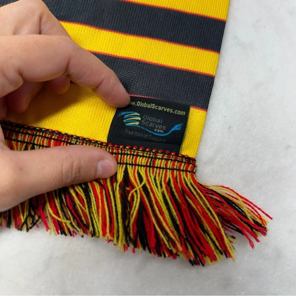 Charleston Battery Yellow Black Scarf Polyester Soccer